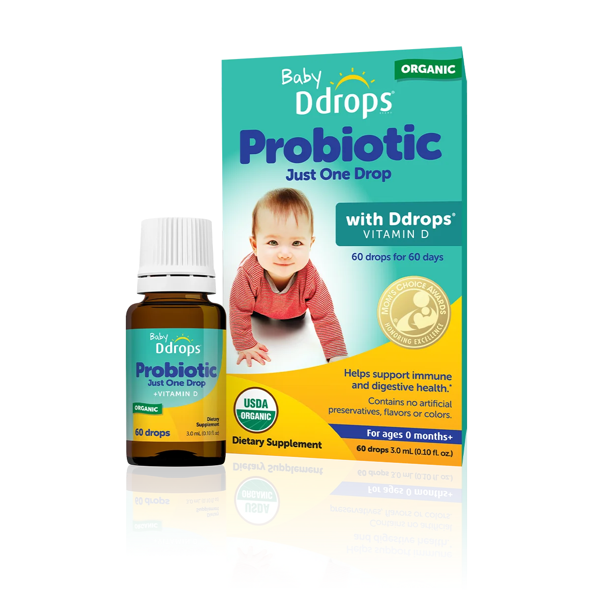 Baby Probiotic + Vitamin D3 Drops