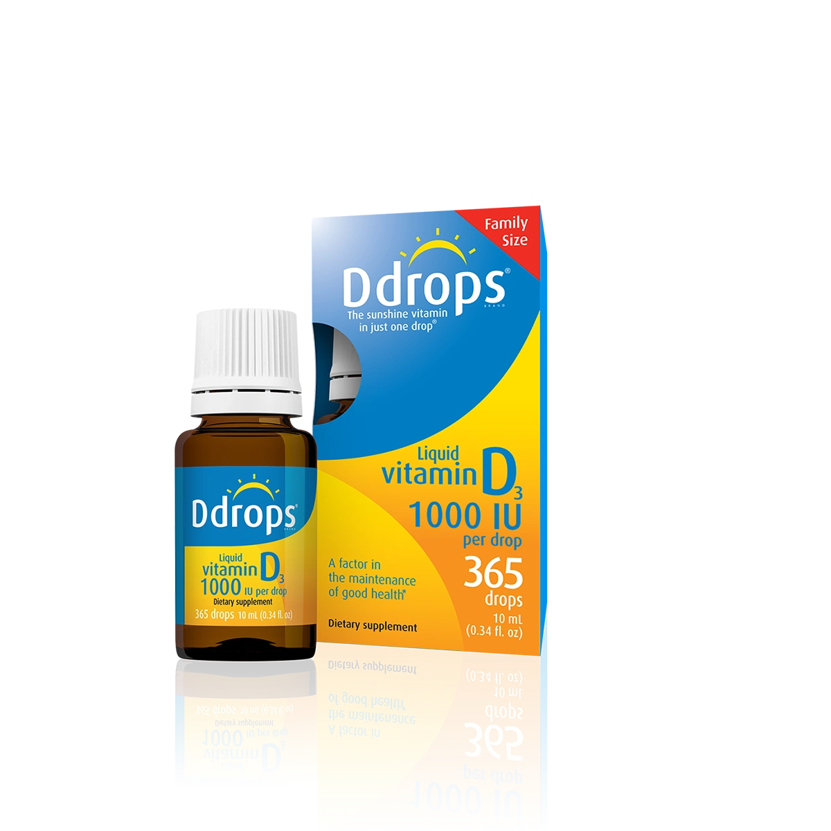 1000 IU Vitamin D3 Drops (365 Drops)