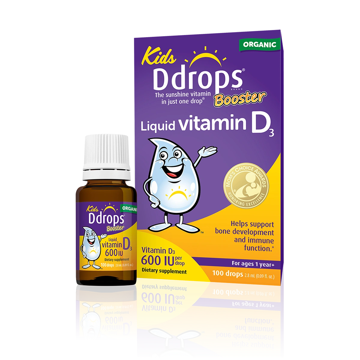 Kids Vitamin D3 600 IU Drops