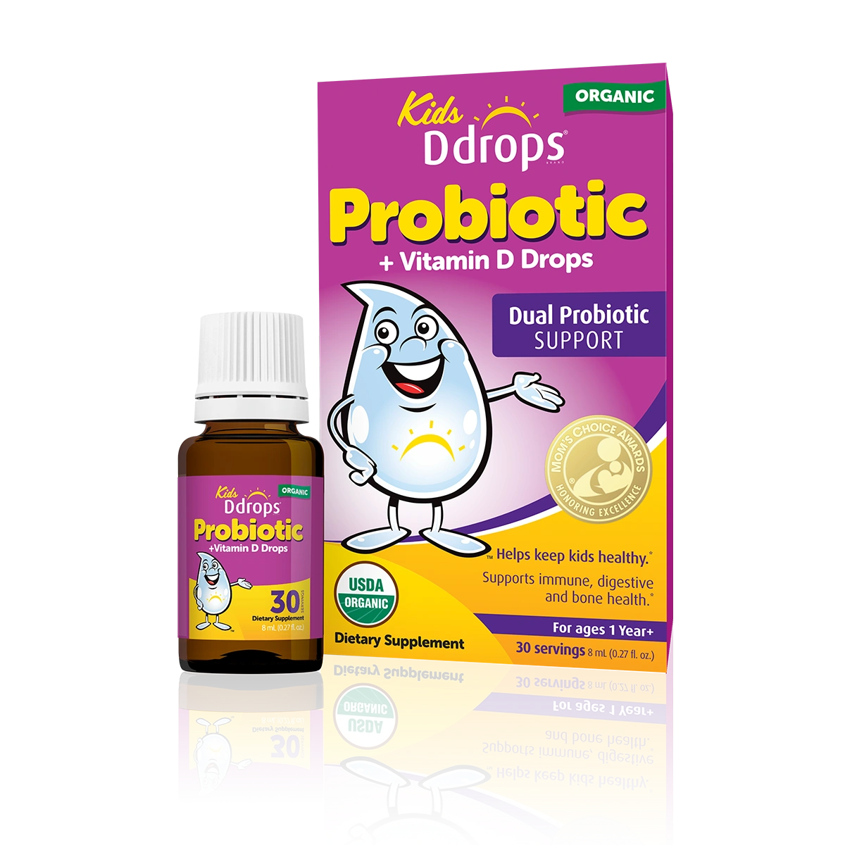 Kids Probiotic + Vitamin D3 Drops